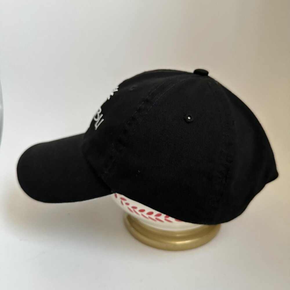 Malibu Mega Cap Inc. Dad Hat Adjustable Strap Back Cap Black 100% Cotton - Picture 4 of 9